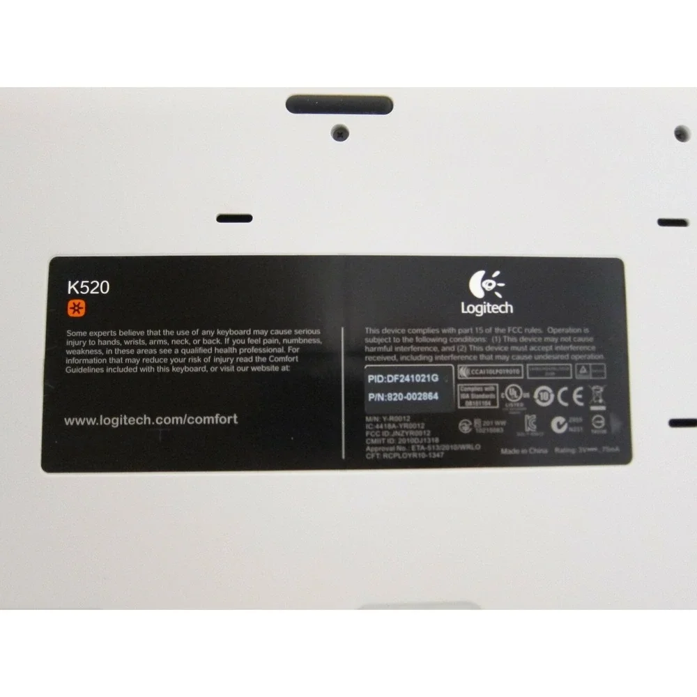 Logitech‎ K520 Wireless Keyboard with Unifying Receiver